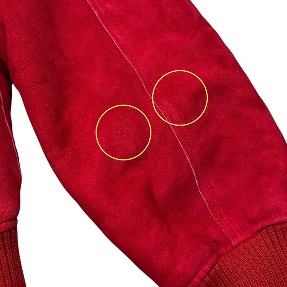 HBC Hudsons Bay 2006 Olympics Team Canada Shearling Sherpa Suede Jacket Mens XL - Picture 12 of 13